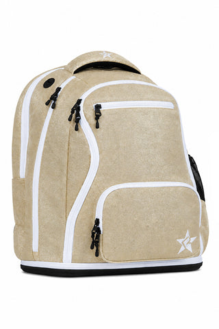Champagne Rebel Dream Bag Plus with White Zipper