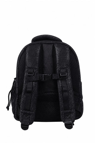 Faux Suede in Black Rebel Baby Dream Bag with Black Zipper