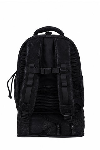 Faux Suede in Black Rebel Baby Dream Bag with Black Zipper