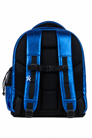 Faux Suede in Royal Blue Rebel Dream Bag Plus with White Zipper